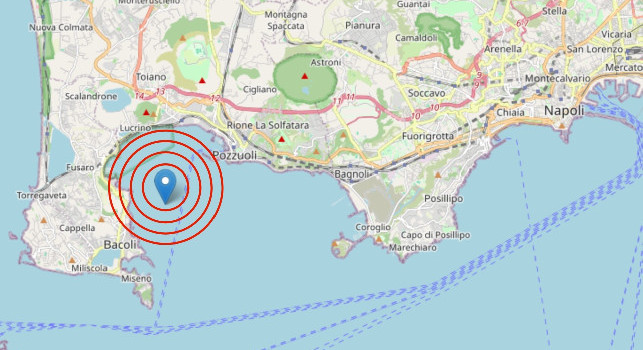 Terremoto Napoli, nuova scossa ai Campi Flegrei alle ore 08:28: epicentro e magnitudo