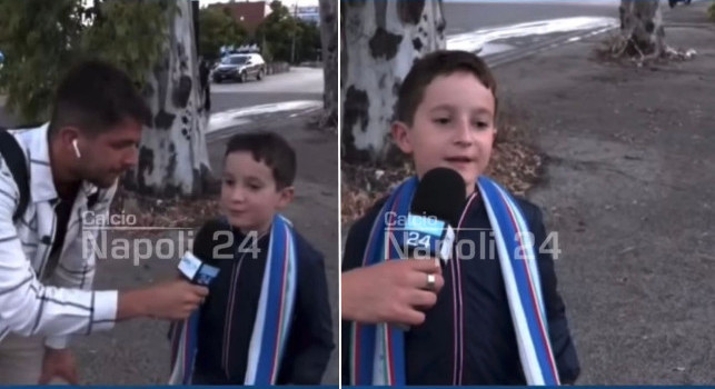 Conte al Napoli, appello fantastico del bimbo tifoso azzurro | VIDEO