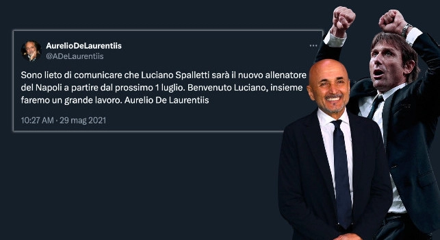 Tre anni fa, ore 10:27, l'annuncio di Spalletti al Napoli: cos'ha in comune con Conte?