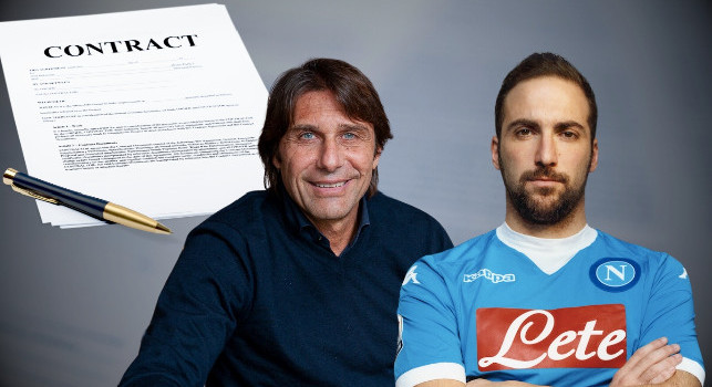 Il contratto di Conte-Napoli come Higuain