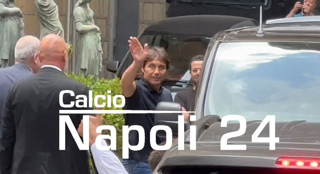 Napoli, raduno a Castel Volturno: ecco l'arrivo di Antonio Conte | VIDEO CN24