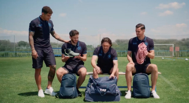 Spot per il ritiro in Trentino a Dimaro: c'è anche Di Lorenzo nella promo | VIDEO