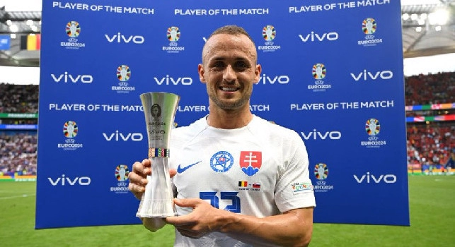 Slovacchia-Belgio 1-0, Lobotka premiato Man of the Match