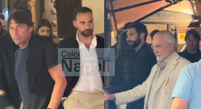 Conte a cena con De Laurentiis e Manna: ecco dove sono stati | VIDEO CN24