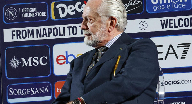 De Laurentiis: Festeggio con orgoglio i primi 20 anni come Presidente e proprietario del Napoli, l'abbiamo portato tutti a primeggiare in Italia e in Europa con un percorso vincente