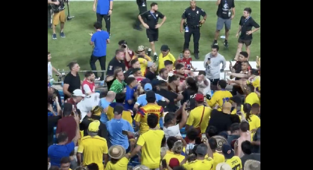 Coppa America, rissa choc dopo Uruguay-Colombia: tifosi  afferiscono i familiari della celeste | VIDEO