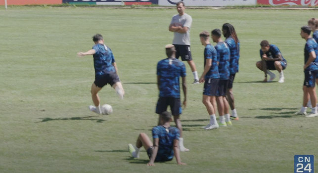 Allenamento Napoli a Dimaro