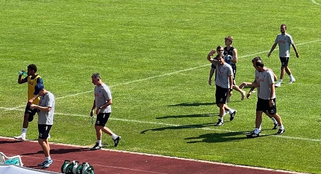 Allenamento Napoli a Dimaro