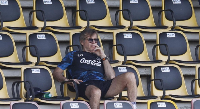 Lele Oriali in tribuna per assistere all'allenamento congiunto con la Cavese | FOTO CN24