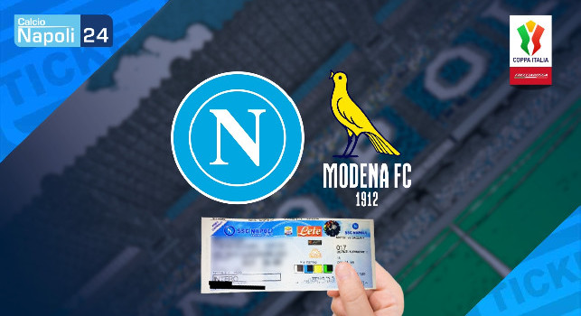 Biglietti Napoli-Modena di Coppa Italia in vendita: ultimissimi posti disponibili