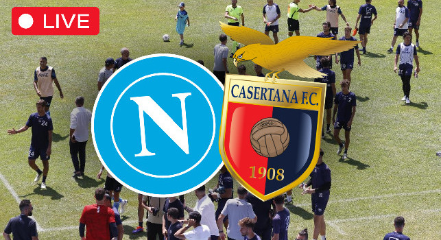 Napoli a Castel di Sangro, giorno 10: allenamento congiunto con la Casertana, squadre già in campo | DIRETTA VIDEO