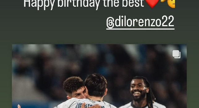 Compleanno Di Lorenzo, gli auguri social di Kvaratskhelia al capitano | FOTO