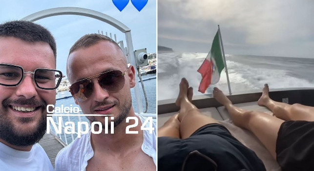 Conte concede 36 ore di relax alla squadra: molti giocatori tornati a Napoli, giornata in barca per Lobotka | FOTO