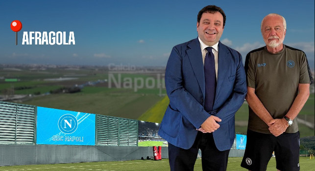 Nuovo centro sportivo Napoli ad Afragola, incontro ADL-Sindaco in ritiro: 12 campi e non solo, il progetto | ESCLUSIVA