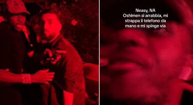 Osimhen in discoteca dopo Napoli-Modena, s'infuria con un tifoso e si scaglia contro di lui | VIDEO