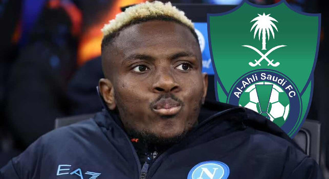 RMC - Salvo un'offerta enorme dell'Ah-Ahli prima di lunedì, Osimhen resterà al Napoli questa stagione
