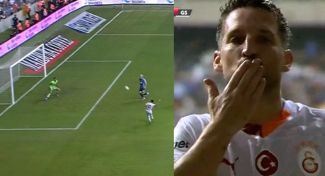 Mertens show col Galatasaray: straordinario gol al volo all'angolino! | VIDEO