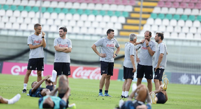 Lo staff di Conte al Napoli