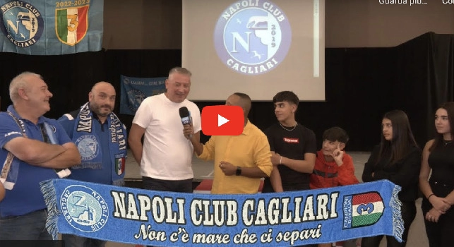 Siamo stati al Napoli Club Cagliari, anche coi tifosi sardi: sentite il loro pronostico | VIDEO CN24