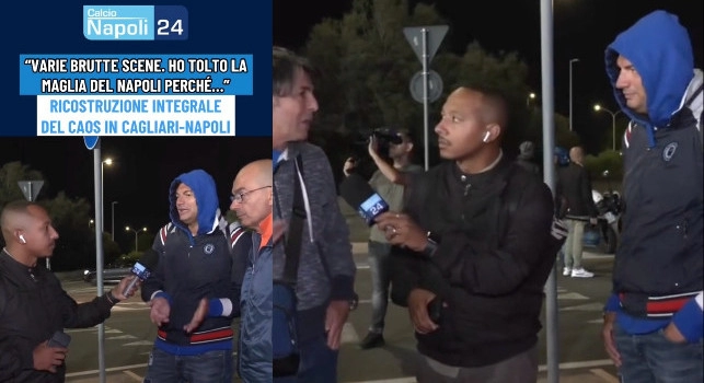 Cagliari-Napoli sospesa dopo i disordini sugli spalti: la ricostruzione nel racconto dei tifosi allo stadio | VIDEO CN24