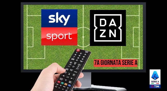 7a giornata di Serie A: ecco le 3 partite che SKY trasmetterà insieme a DAZN