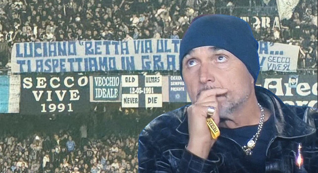 Spalletti ringrazia gli ultras, ma lo striscione non era per lui: c'è stato un malinteso | FOTO