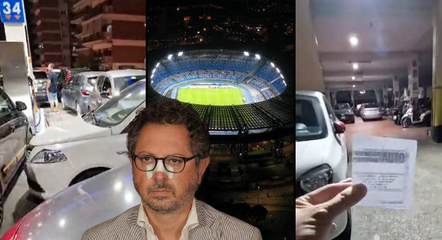 Parcheggi 'selvaggi' allo stadio Maradona: la denuncia di Borrelli dopo Napoli-Monza | VIDEO