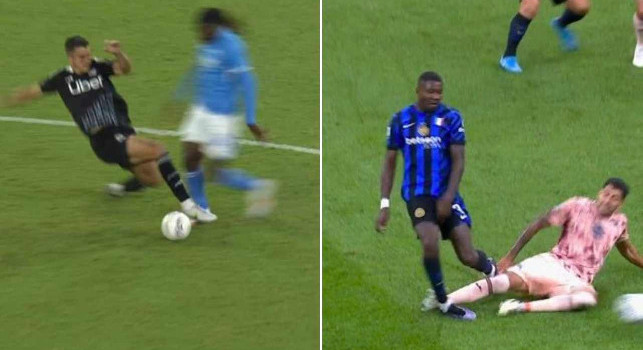 Napoli e Inter, due pesi e due misure: il VAR espelle Maripan ma ignora il fallo su Anguissa | FOTO