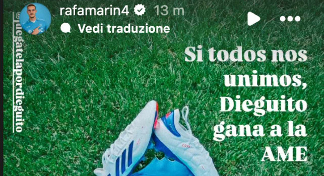 Rafa Marin cuore d'oro: la sua maglia va in beneficenza per il piccolo Dieguito!