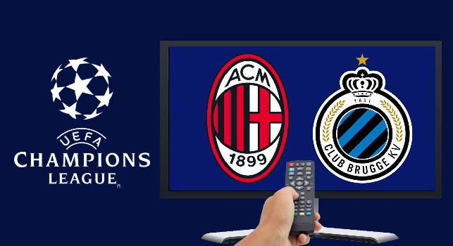 Dove vedere Milan-Club Brugge in Tv e streaming: Sky, Amazon o TV8?