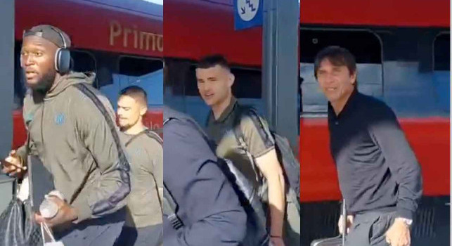 Grazie ragazzi. Tifoso del Napoli incontra la squadra sulla banchina del treno | VIDEO