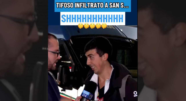 Tifoso del Napoli a San Siro