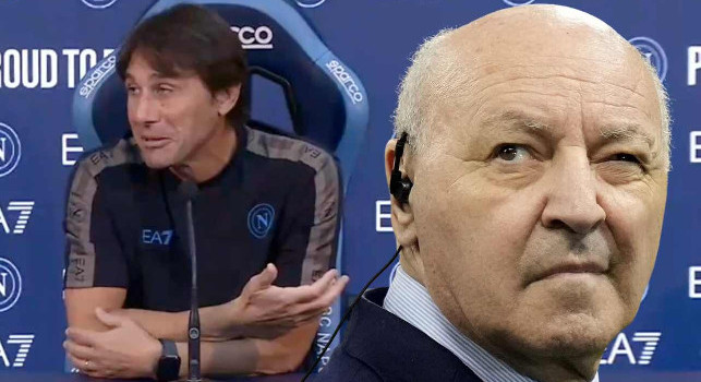 Conte risponde a Marotta ridendo: ancora scintille dopo Inter-Napoli | VIDEO