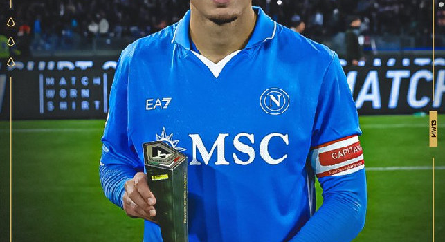 Giovanni Di Lorenzo si aggiudica il Panini player of the match di Napoli-Roma