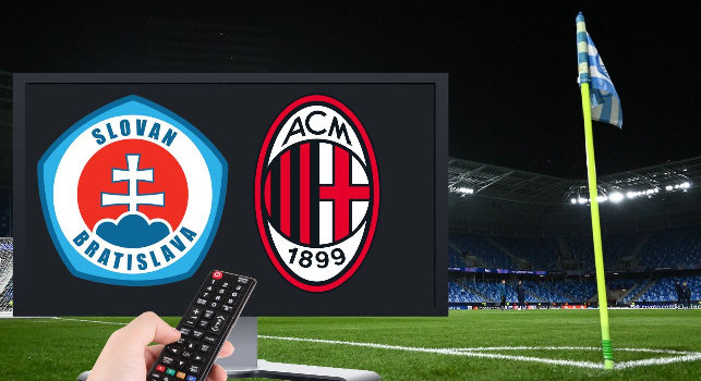 Dove vedere Slovan Bratislava-Milan in Tv e streaming: SkySport o Amazon Prime?