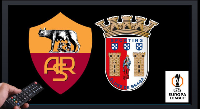 Dove vedere Roma-Braga in Tv e streaming: Sky o Tv8? Ecco il canale