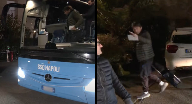 Il Napoli arriva a Udine: la reazione di Conte quando spuntano i tifosi azzurri! | VIDEO CN24