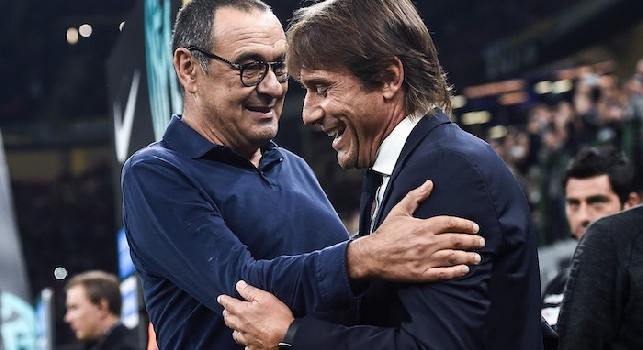 Sarri: Ho parlato con Conte: felice di aver visto un allenatore innamorato del popolo napoletano. Sullo scudetto...