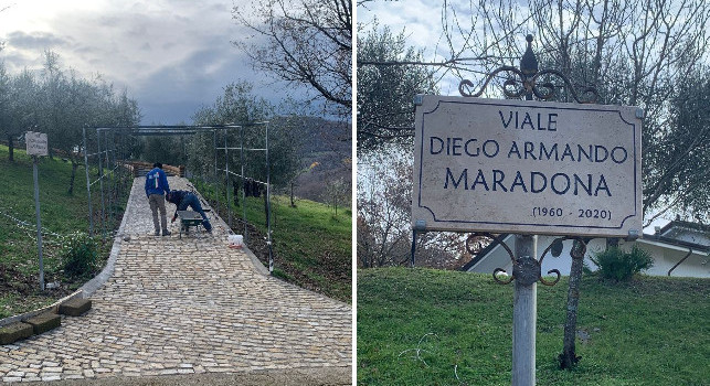 Il gesto da brividi di Incocciati per ricordare Maradona | FOTO