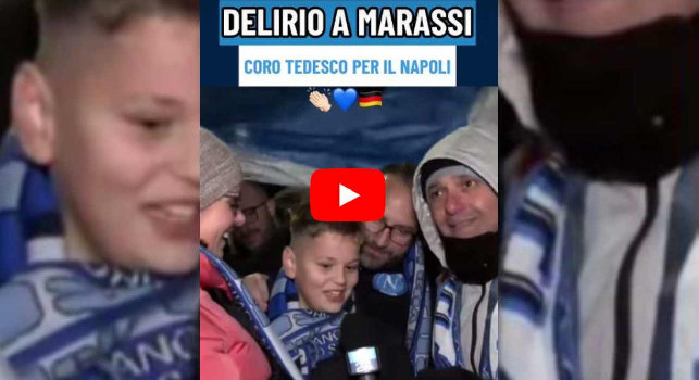 Coro per il Napoli in tedesco: che entusiasmo dei tifosi a Genova | VIDEO