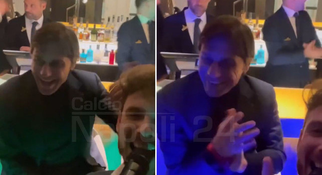 Mister, lo vinciamo?: Conte scatenato alla festa di Capodanno, sentite come risponde al tifoso | VIDEO