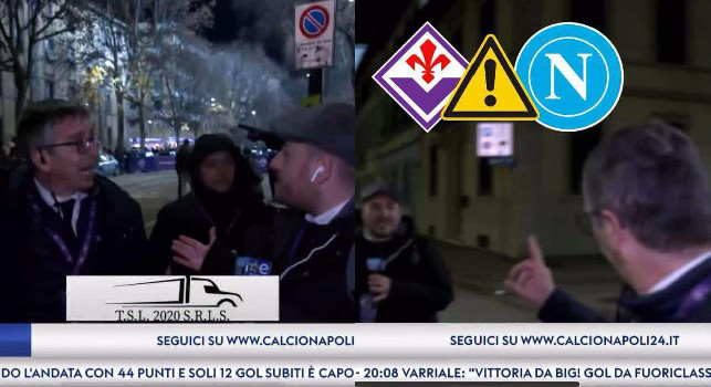 Fiorentina-Napoli, tifosi viola provocano famiglia napoletana! Steward allontanano giornalisti: la ricostruzione | VIDEO