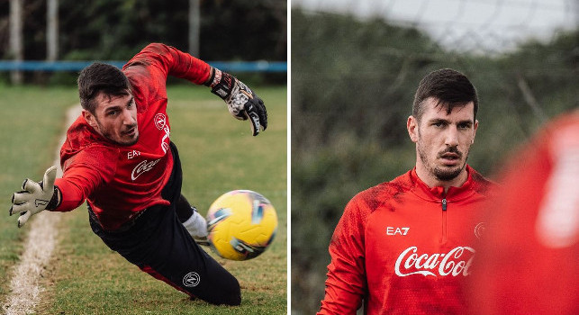 Primo allenamento col Napoli per Scuffet, le immagini da Castel Volturno | FOTOGALLERY