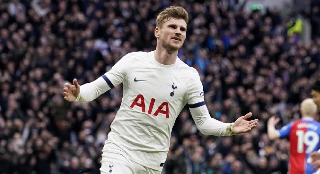 Infortunio al ginocchio per Werner, l'allenatore del Tottenham: Napoli? Al momento non possiamo permetterci di lasciare andare nessuno