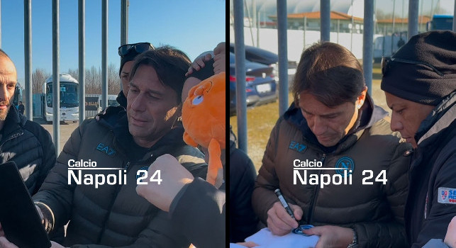 Conte fa impazzire i tifosi a Bergamo: gesto da applausi prima di Atalanta-Napoli | VIDEO CN24