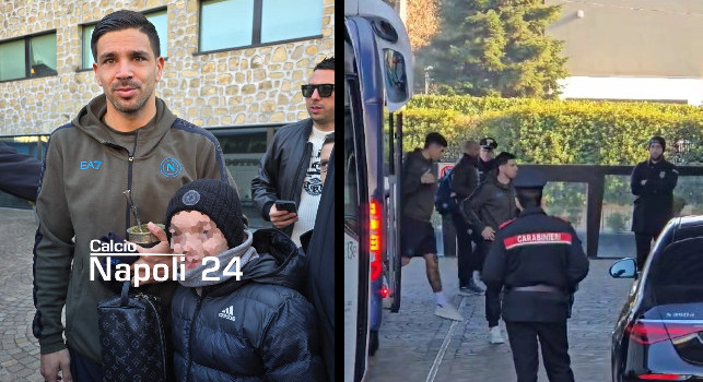 Atalanta-Napoli, azzurri rientrano in hotel: Simeone fa felici i tifosi! | VIDEO CN24