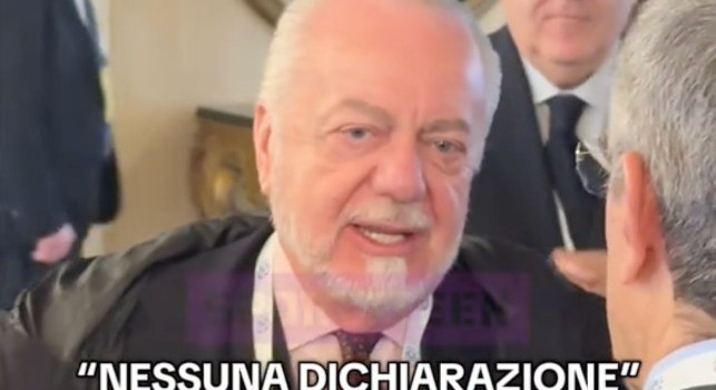 Aurelio De Laurentiis ospite al Cavaliere Rome Hotel: Nessuna dichiarazione | VIDEO