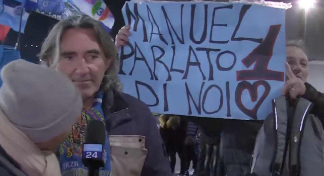 Striscione per Manuel Parlato