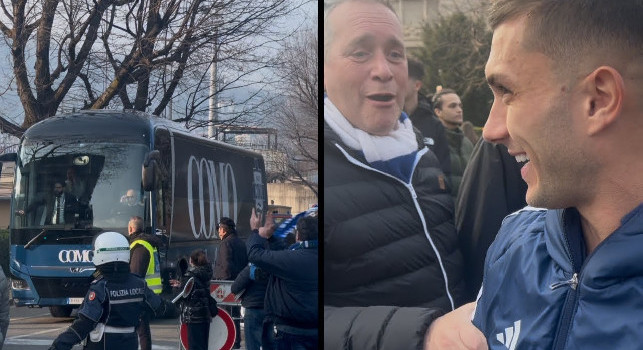 Como è in festa: Strefezza esulta in strada con i tifosi dopo la partita | VIDEO