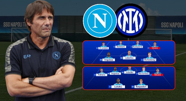 Verso Napoli-Inter, Sky: Conte lavora a due ipotesi e moduli col rientro di Olivera | GRAFICO